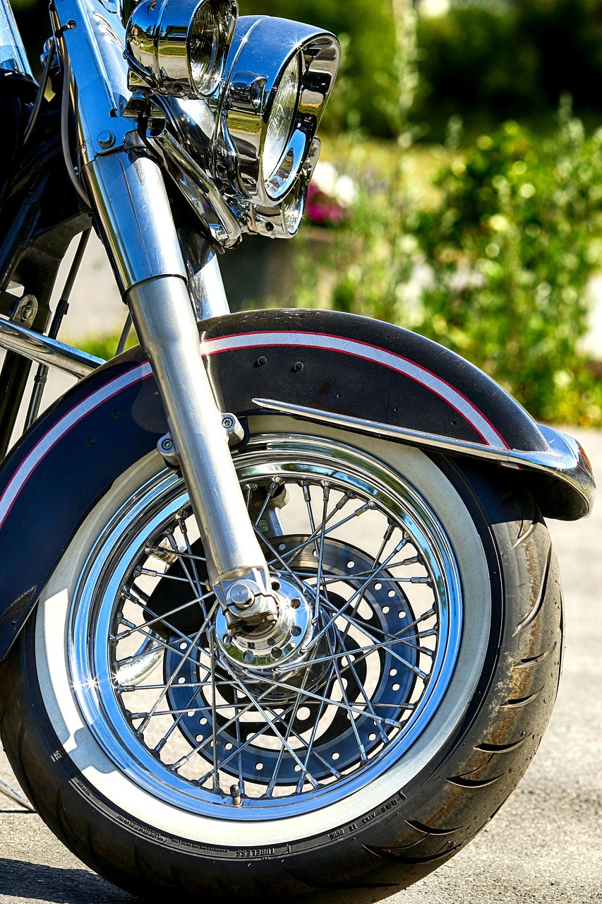motorbike, transport, motorcycle, chrome, wheel